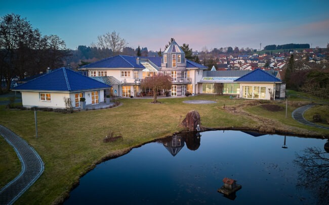 Drohnenaufnahmen am Abend