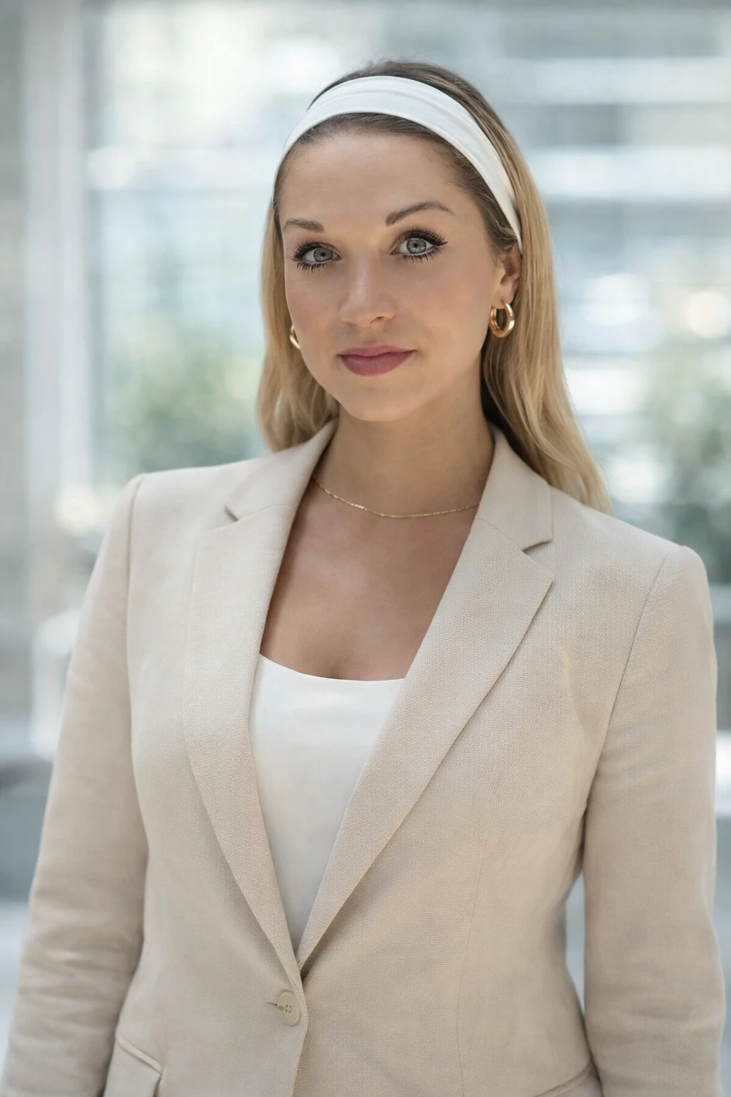 Authentisches Business-Porträt einer Social Media Expertin. Das Bild zeigt die moderne Arbeitswelt mit Fokus auf Mobile-First-Strategien und Content Creation. Ideal für Agentur-Webseiten und Makler, die ihre digitale Kompetenz unterstreichen möchten.